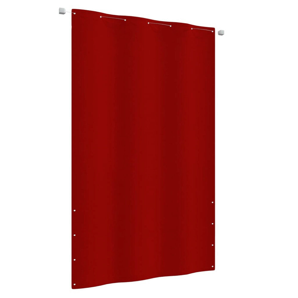 vidaXL Balkongskärm röd 140x240 cm oxfordtyg