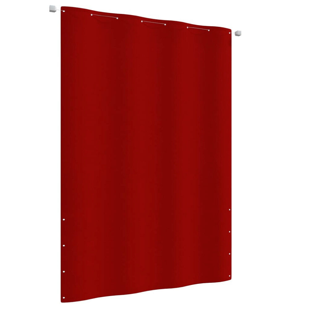 vidaXL Balkongskärm röd 160x240 cm oxfordtyg