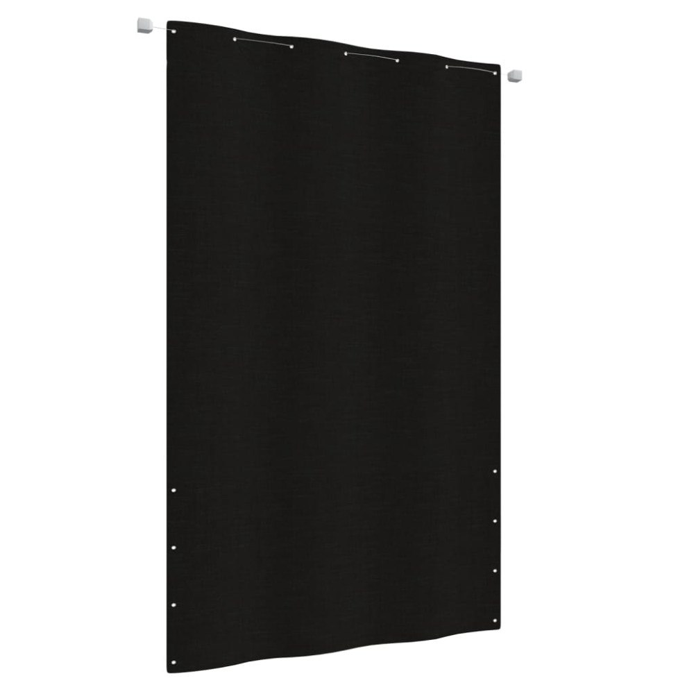 vidaXL Balkongskärm svart 140x240 cm oxfordtyg