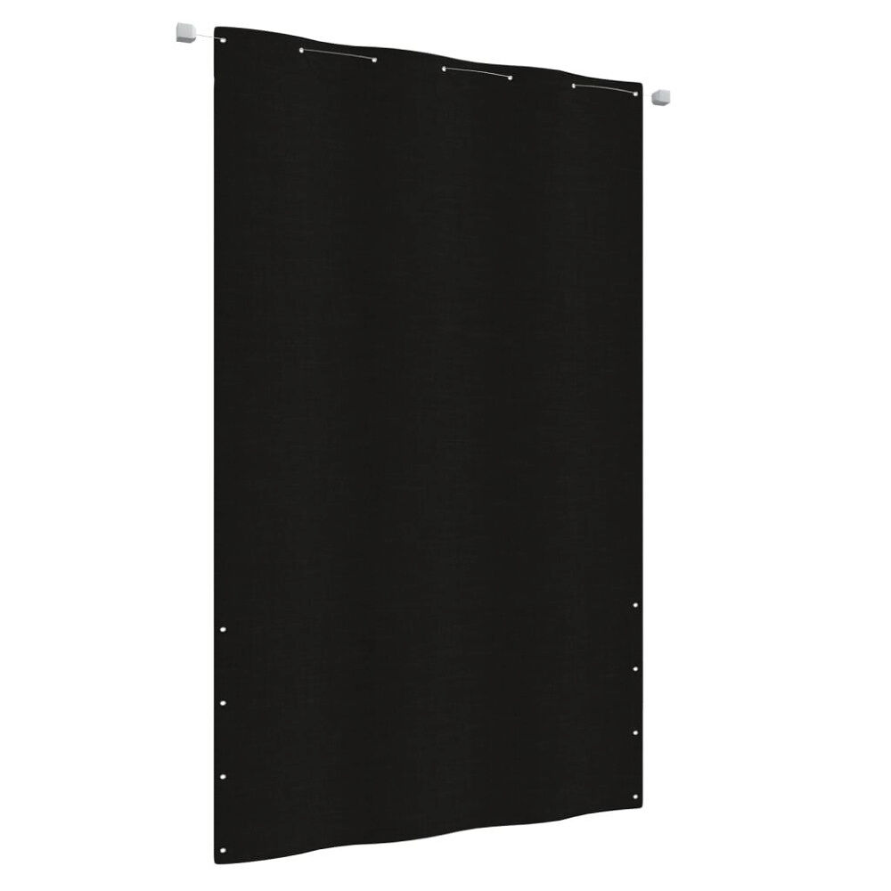 vidaXL Balkongskärm svart 140x240 cm oxfordtyg
