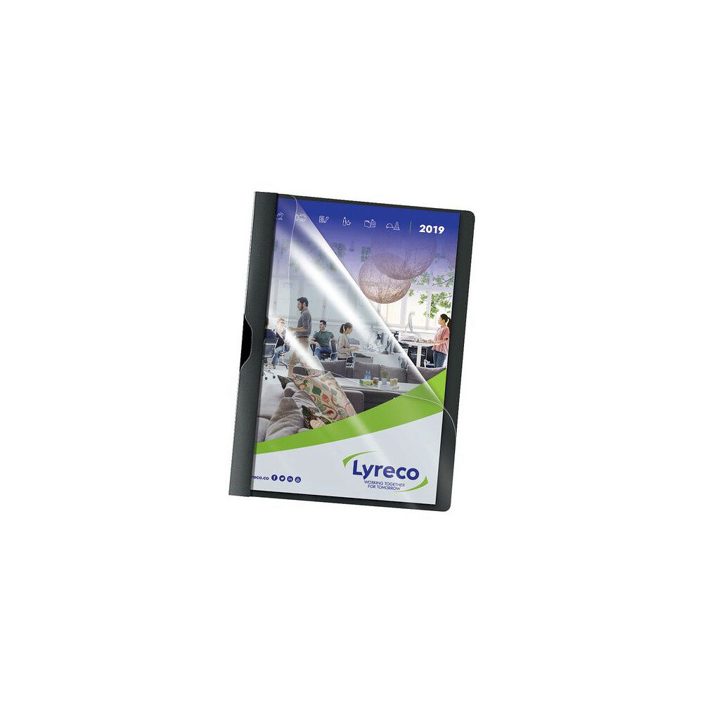 Lyreco Klämmapp LYRECO PP A4 3mm svart 5/fp
