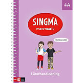 Natur & Kultur Läromedel Singma matematik 4A Lärarhandledning med lärarwebb 12 mån (bok, spiral)