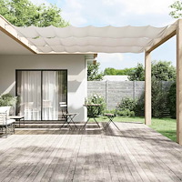 vidaXL Markis vertikal vit 140x1200 cm oxfordtyg
