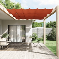 vidaXL Markis vertikal terrakotta 140x270 cm oxfordtyg