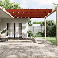 vidaXL Markis vertikal terrakotta 140x360 cm oxfordtyg