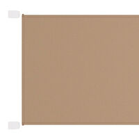 vidaXL Markis vertikal taupe 180x1000 cm oxfordtyg