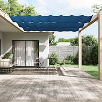 vidaXL Markis vertikal blå 140x360 cm oxfordtyg