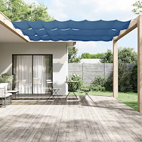 vidaXL Markis vertikal blå 180x1000 cm oxfordtyg