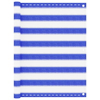 vidaXL Balkongskärm blå och vit 90x300 cm HDPE