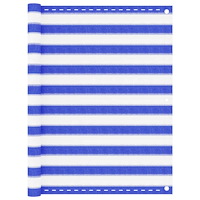 vidaXL Balkongskärm blå och vit 120x500 cm HDPE