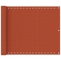 vidaXL Balkongskärm orange 75x500 cm HDPE