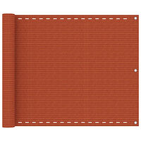 vidaXL Balkongskärm orange 75x500 cm HDPE