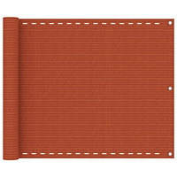 vidaXL Balkongskärm orange 75x600 cm HDPE