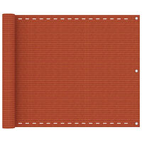 vidaXL Balkongskärm orange 75x600 cm HDPE