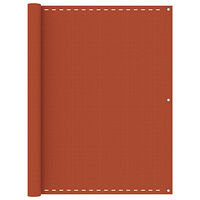 vidaXL Balkongskärm orange 120x600 cm HDPE