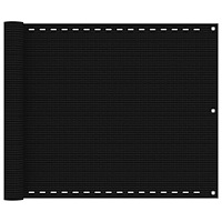 vidaXL Balkongskärm svart 75x300 cm HDPE