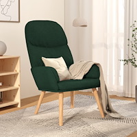 vidaXL Vilstol mörkgrön tyg