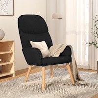 vidaXL Vilstol svart tyg