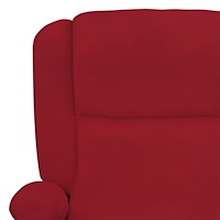 vidaXL Massagefåtölj vinröd sammet