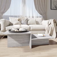 vidaXL Soffbord grå sonoma 111,5x50x33 cm konstruerat trä