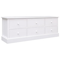 vidaXL Tv-bänk 108x30x40 cm massivt kejsarträ