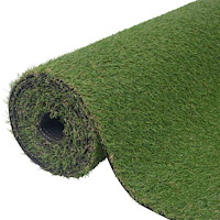 vidaXL Konstgräsmatta 1x5 m/20 mm grön