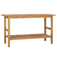 vidaXL Badrumsunderskåp massiv teak 132x45x75 cm