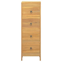 vidaXL Byrå 30x30x90 cm massiv teak