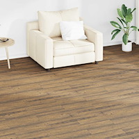 vidaXL Självhäftande PVC-golvbrädor 2,51 m² 2 mm valnötsbrun