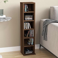 vidaXL CD-hylla brun ek 21x20x88 cm konstruerat trä