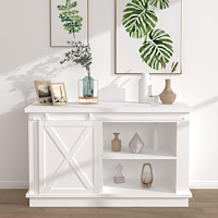 vidaXL Mini skjutdörrsbeslag för skåp kolstål vit 152 cm