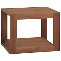 vidaXL Väggmonterat badrumsskåp 45x45x35 cm massiv teak