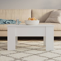 vidaXL Soffbord vit 79x49x41 cm konstruerat trä