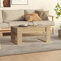 vidaXL Soffbord sonoma-ek 102x55x45 cm konstruerat trä