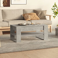 vidaXL Soffbord betonggrå 102x55x45 cm konstruerat trä