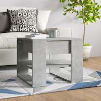 vidaXL Soffbord betonggrå 55,5x55x45 cm konstruerat trä