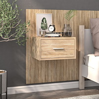 vidaXL Väggmonterat sängbord sonoma-ek