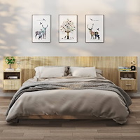 vidaXL Väggmonterade sängbord 2 st sonoma-ek