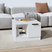 vidaXL Soffbord vit 50x50x36 cm konstruerat trä