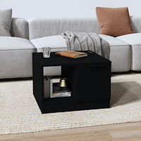 vidaXL Soffbord svart 50x50x36 cm konstruerat trä