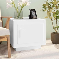 vidaXL Soffbord vit 51x50x45 cm konstruerat trä