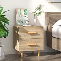 vidaXL Sängbord sonoma-ek 40x35x47,5 cm
