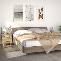 vidaXL Sängbord 2 st sonoma-ek 40x35x47,5 cm