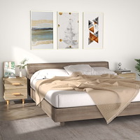 vidaXL Sängbord 2 st sonoma-ek 40x35x47,5 cm