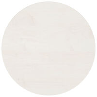 vidaXL Bordsskiva vit Ø50x2,5 cm massiv furu
