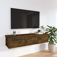 vidaXL Väggskåp rökfärgad ek 88x26x18,5 cm konstruerat trä
