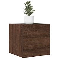 vidaXL Väggmonterad tv-bänk brun ek 30,5x30x30 cm
