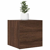 vidaXL Väggmonterade tv-skåp 2 st brun ek 30,5x30x30 cm