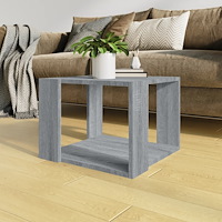 vidaXL Soffbord grå sonoma 40x40x30 cm konstruerat trä