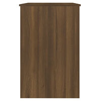 vidaXL Skrivbord brun ek 100x50x76 cm konstruerat trä